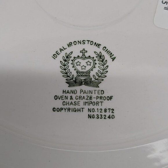 Vintage Ceramic 12" Hand Painted Pizza Pie Plate Chef Ideal Ironstone China - Picture 3 of 4